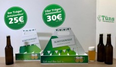 Bierträger und Schießscheibe 1